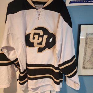 University of Colorado 54 Hockey Jersey Home White